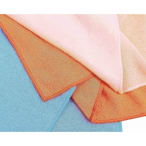 Dri By Tricol Clean 12 Pack Recycled Microfiber Cleaning Cloths, 16 x 16 - TCHC-R07