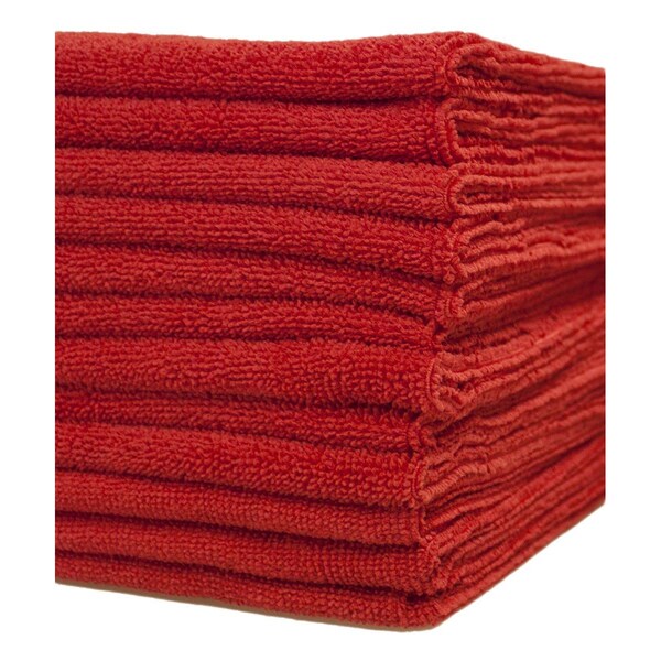 Dri By Tricol Clean Multi-Purpose Cloth, Red, 300 GSM, 16 x 16 in, 12 PK - IB-LQZD-TUFI