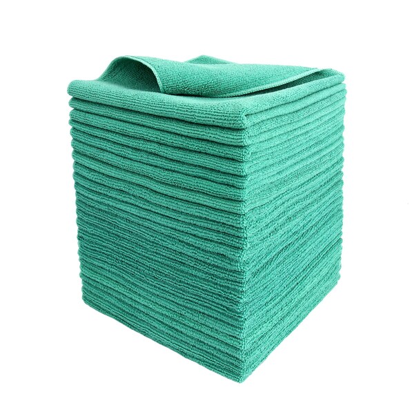 Dri By Tricol Clean Multi-Purpose Cloth,  Green, 300 GSM, 16 x 16 in, 24 PK - SO-EO62-0TRS