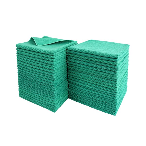 Dri By Tricol Clean Multi-Purpose Cloth,  Green, 300 GSM, 16 x 16 in, 48 PK - 01-30-01-00-91-40