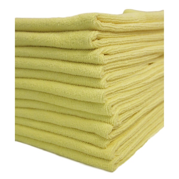 Dri By Tricol Clean Multi-Purpose Cloth,  Yellow, 300 GSM, 16 x 16 in, 12 PK - OJ-HI3E-58FO