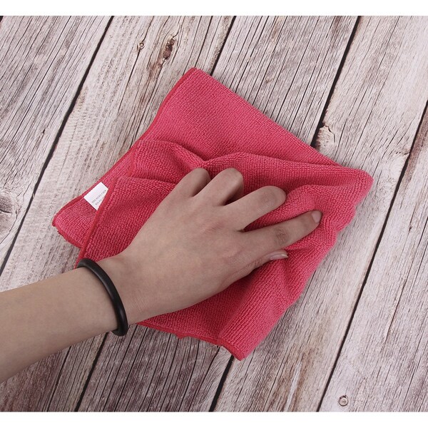 Dri By Tricol Clean Multi-Purpose Cloth,  Red, 300 GSM, 16 x 16 in, 48 PK - 01-30-01-00-91-10