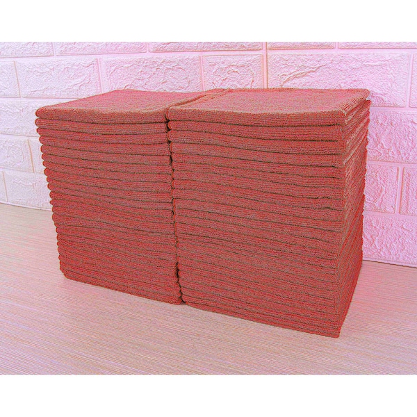 Dri By Tricol Clean Multi-Purpose Cloth,  Red, 300 GSM, 16 x 16 in, 48 PK - 01-30-01-00-91-10