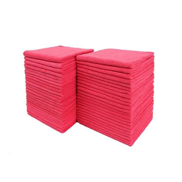 Dri By Tricol Clean Multi-Purpose Cloth,  Red, 300 GSM, 16 x 16 in, 48 PK - 01-30-01-00-91-10