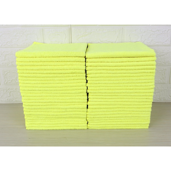 Dri By Tricol Clean Multi-Purpose Cloth,  Yellow, 300 GSM, 16 x 16 in, 48 PK  - 01-30-01-00-91-30