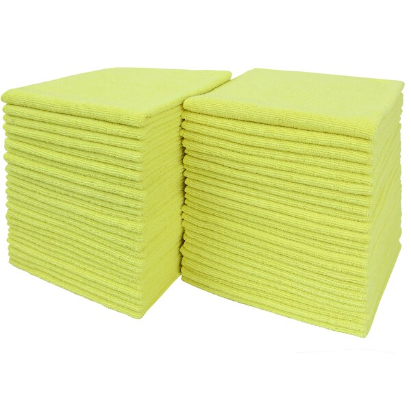 Dri By Tricol Clean Multi-Purpose Cloth,  Yellow, 300 GSM, 16 x 16 in, 48 PK  - 01-30-01-00-91-30