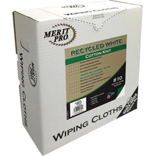 Intex Supply 99139 Recycled White Cotton Knit Wiping Cloth - 019736991391