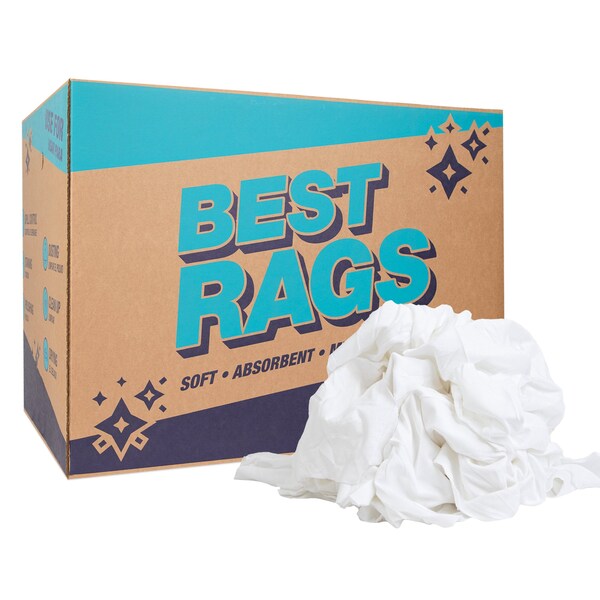 Monarch T-Shirt Cleaning Rags - Pre-Washed - 50 lb Box - N-W48NWB-50