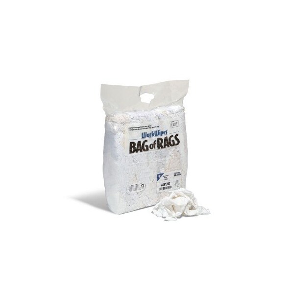Workwipes Reclaimed White T-Shirt in Bag 1 bag - WIP560