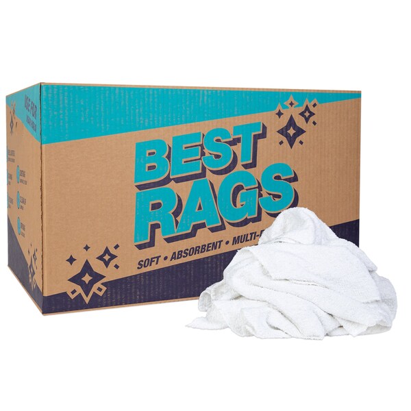Monarch Wall Washing Terry Wipers - White 25 lb box - N-W50CB-25