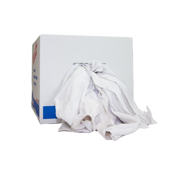 Monarch Knit Wipers - White - New - 10lb Bag - N-WPKSM-10BG