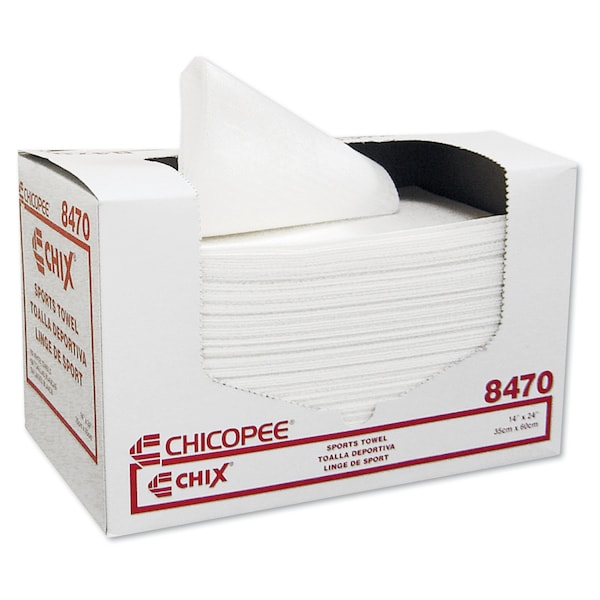 Chix Sports Towels, 14 x 24, White, 100 Towels/Pack, PK6 - CHI 8470