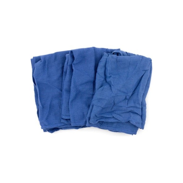 Hospeco Reclaimed Surgical Huck Towels, 100% Cotton, Blue, 50 Lbs. - - 539-50