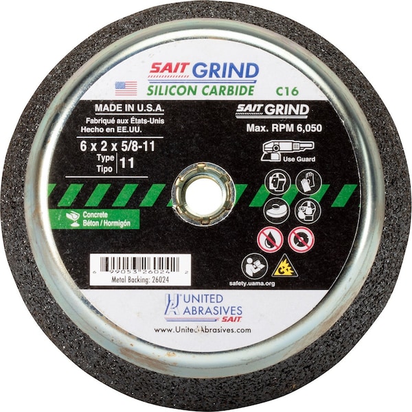 United Abrasives / Sait Rueda de Taza 5x2x5811C16 MBPK6 - 26014
