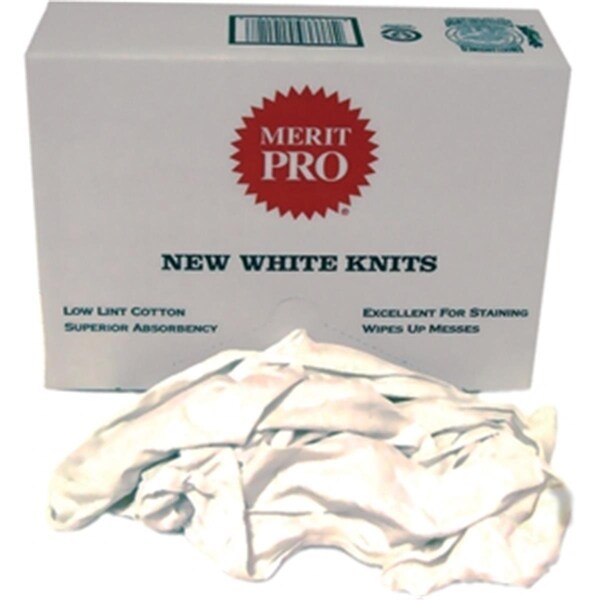 Gourmetgalley MP01012 White New Washed Knit Rags- Red - GO3563963