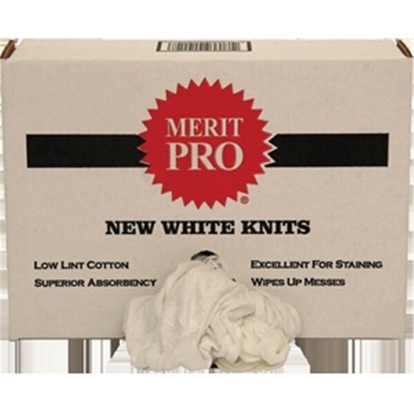 Gourmetgalley MP01013 White New Washed Knit Rags- Red - GO3562154