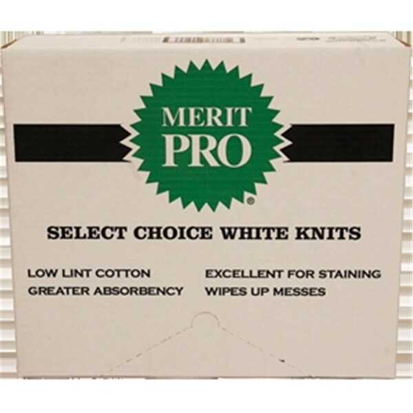 Gourmetgalley MP01003 White Green Box Choice Knit Rags - White - No. 8 - GO3575086