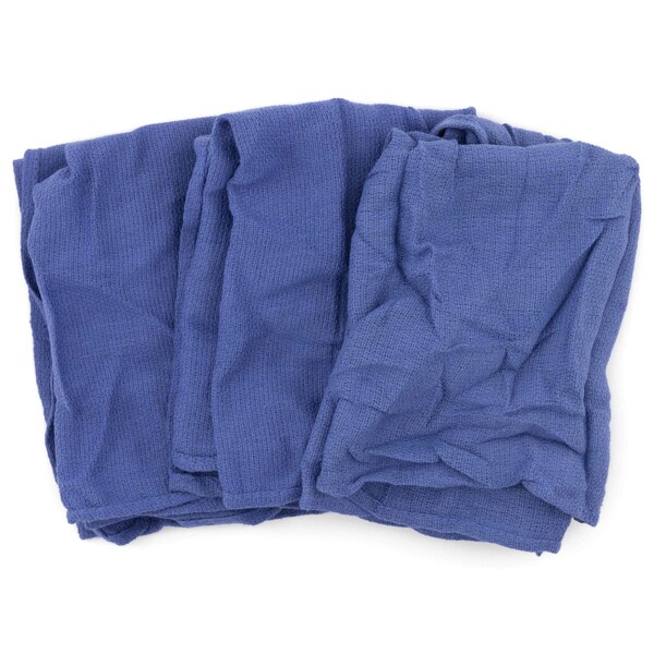Hospeco Reclaimed Surgical Huck Towel, Blue, PK25 - 539-25