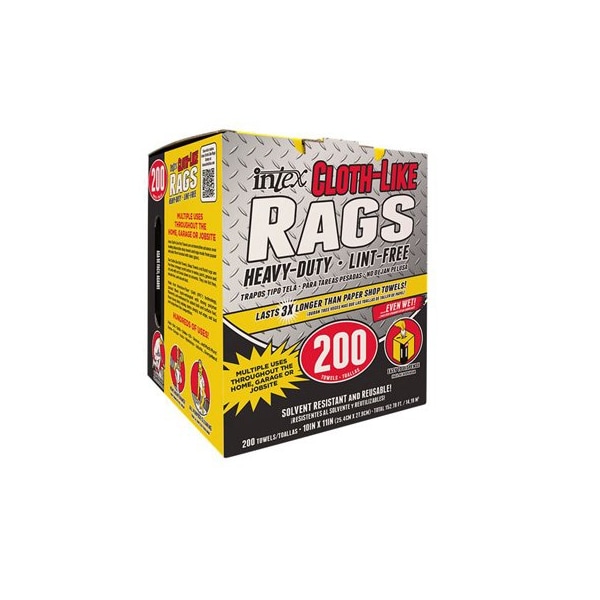 Intex Supply 200CT 10x11 Cloth Rags - NW-00347-200