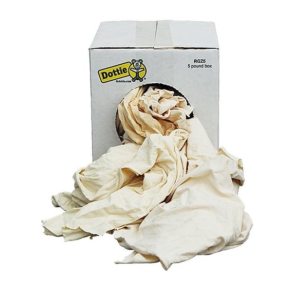 Dottie L.H. Dottie 5 lb Box New White Knit Rags - RGZ5