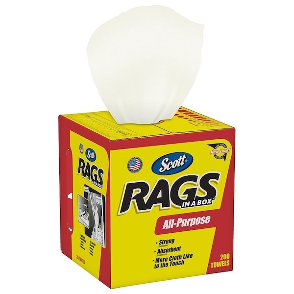 Scotts Scott Painter's Rag, 10 x 12 in, Cellulose Fiber, White - 75260