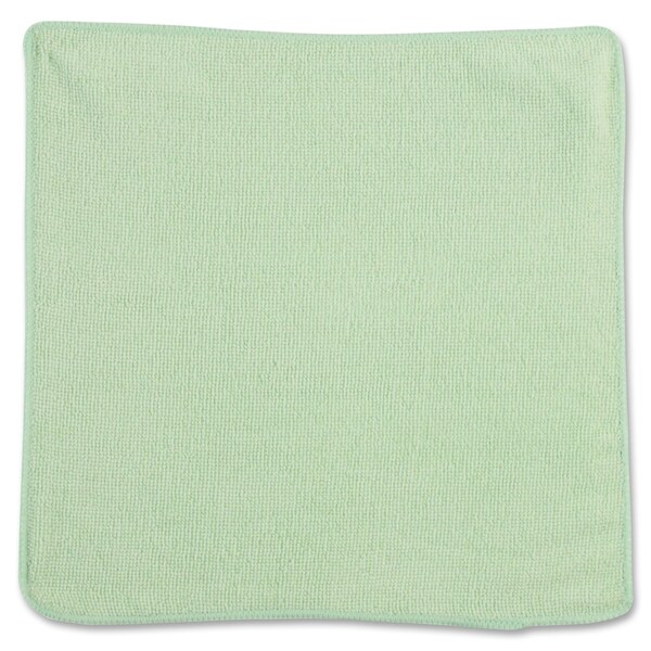 Rubbermaid Commercial Microfiber Cloth Wipe 12" x 12", Green, 24PK - 1820578