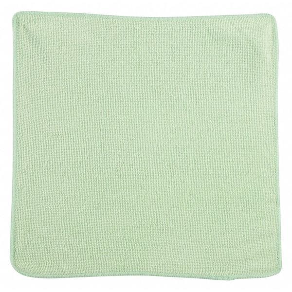 Rubbermaid Commercial Microfiber Cloth Wipe 12" x 12", Green, 24PK - 1820578
