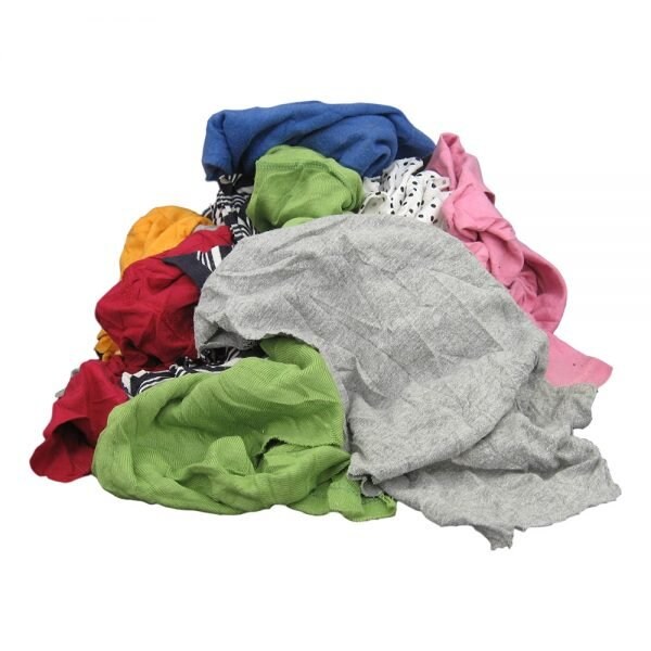 M&B Absorbents T-Shirt Rags, 23x16x13 in. Wipers, Multi-Colored, 300PK - 20-202