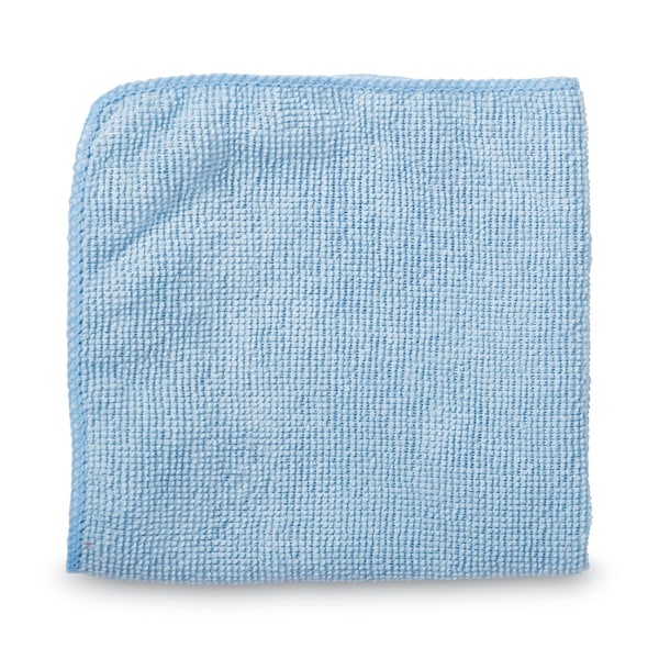 Rubbermaid Commercial Microfiber Cleaning Cloths, 12 x 12, Blue, PK24 - 1820579