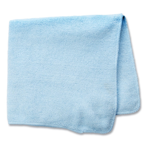 Rubbermaid Commercial Microfiber Cleaning Cloths, 12 x 12, Blue, PK24 - 1820579