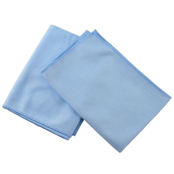 Hti Microfiber Glass Cloth - 16" X 16" - Blue - HT-70GT