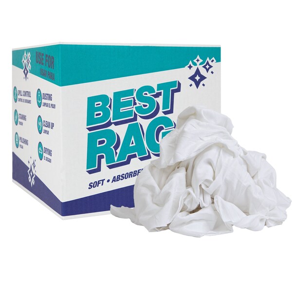 Monarch Optimal White T-Shirt Wipers - New - 10lb Box - N-WPK-10