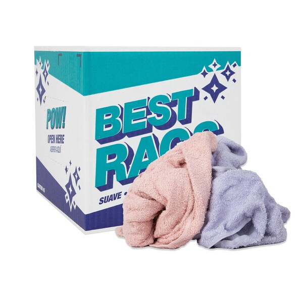 Monarch Shop Towel Size Terry Wipers - COLORED  5 lb box - N-C60-5