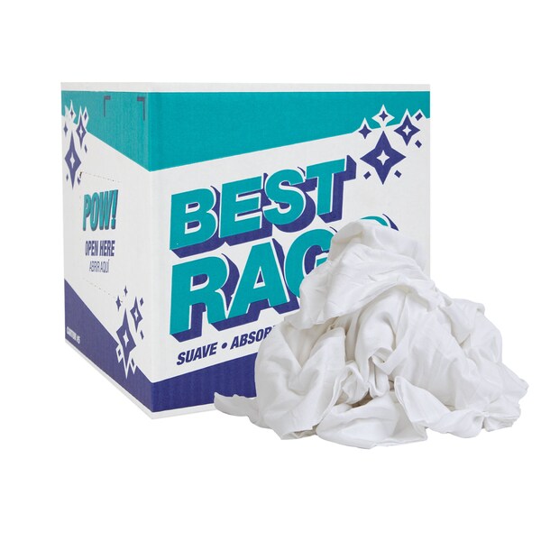 Monarch Optimal White T-Shirt Wipers - New - 5lb Box - N-WPK-5
