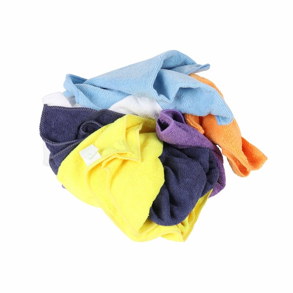 Monarch Bag of 50 Assorted Microfiber Rags 12 x 12, 50PK - MRB50