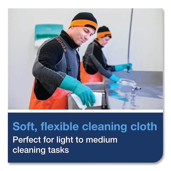 Tork Tork Industrial Cleaning Cloth Gray W4, Flexible and Soft, 4 x 120 Cloths, 520681 - 520681