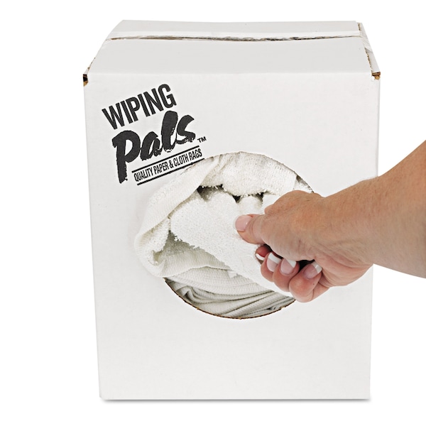 Hospeco Counter Cloth/Bar Mop, White, Cotton, PK60 - 536-60-5DZBX