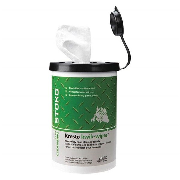 Stockhausen Stockhausen KKW70W Kresto Kwik Wipes - 70 Count; 6 per Case - SHN-KKW70W