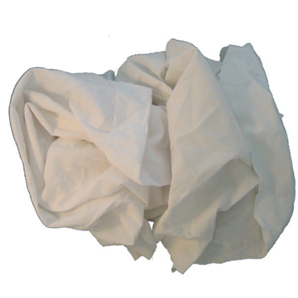 Black Swan White Sheeting Wiping Rags 10 lb. - Compressed - 23140