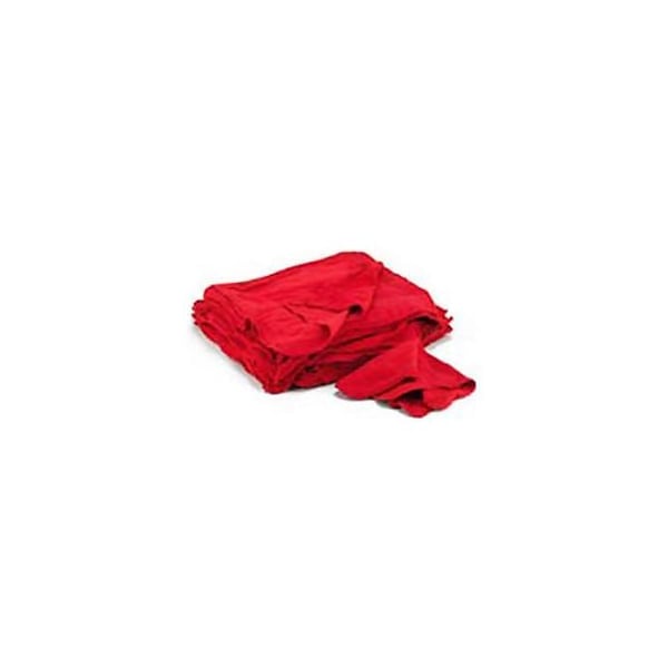United Facility Supply Red Cotton Shop Towels - 14"w x 15"d - UFSN900RST - UFSN900RST