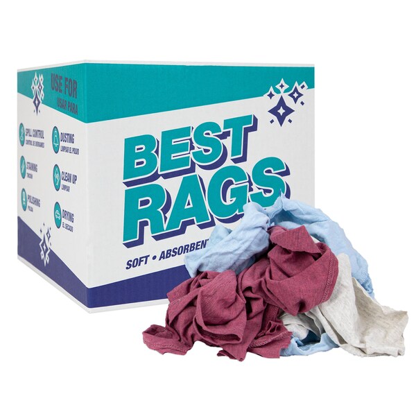 Monarch T-Shirt Reclaimed Rags - Colored - 10 lb Bag - R-C45-10BG