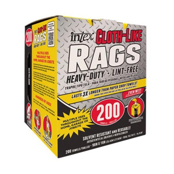 Intex Supply Intex 10 x 11 in. Blue Cloth-Like Rags - 200 Count - IN572369