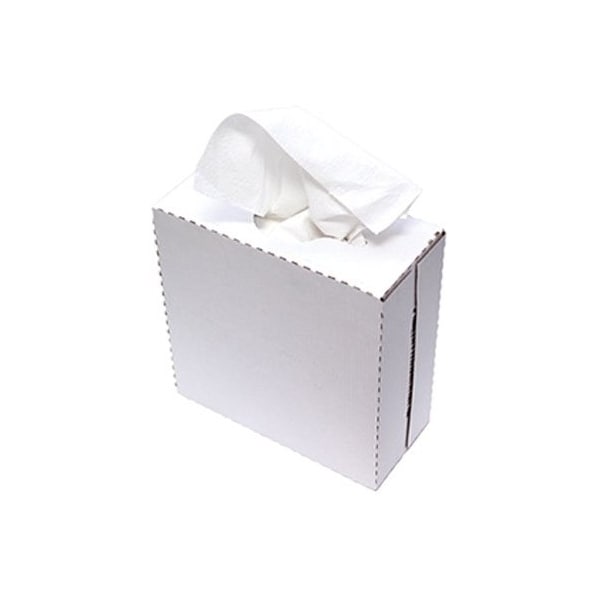 The Brush Man Disposable Heavy Duty Paper Shop Rags, 100 Wipes/Box - RAG-WHT-PAPER