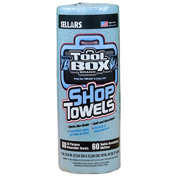 Hd Deco 5440030 Blue Shop Towel- Count 55 - HD3857105