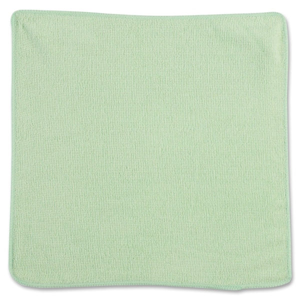 Rubbermaid Commercial Microfiber Cleaning Cloths, 12 x 12, Green, PK24 - 1820578