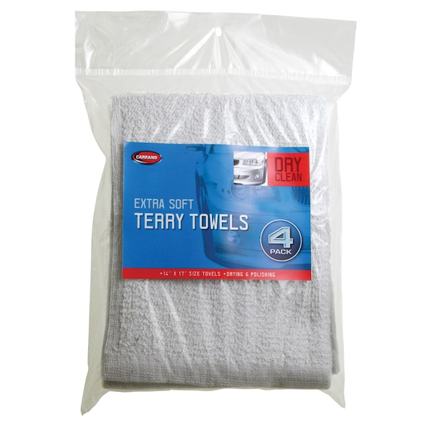 Carrand Carrand 17 in. L X 14 in. W Cotton Terry Towels 4 pk - 45054