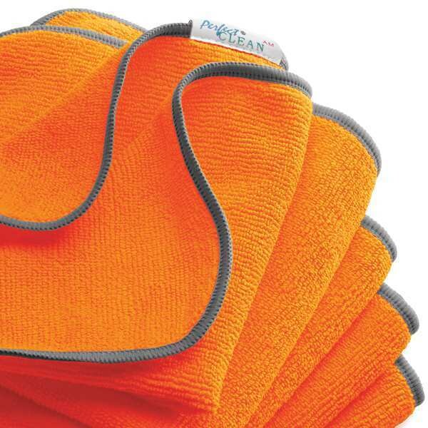 Perfect Clean Terry Cleaning Cloth 12" x 12", Orange, 5PK - TW3030AM-O