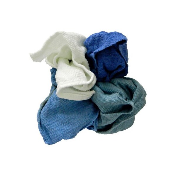 R & R Textile Mills Inc Pro-Clean Basics Sanitized Anti-Bacterial Woven Wiping Cloth Rags, Assorted Colors, 1 lb. - 99830 - 99830