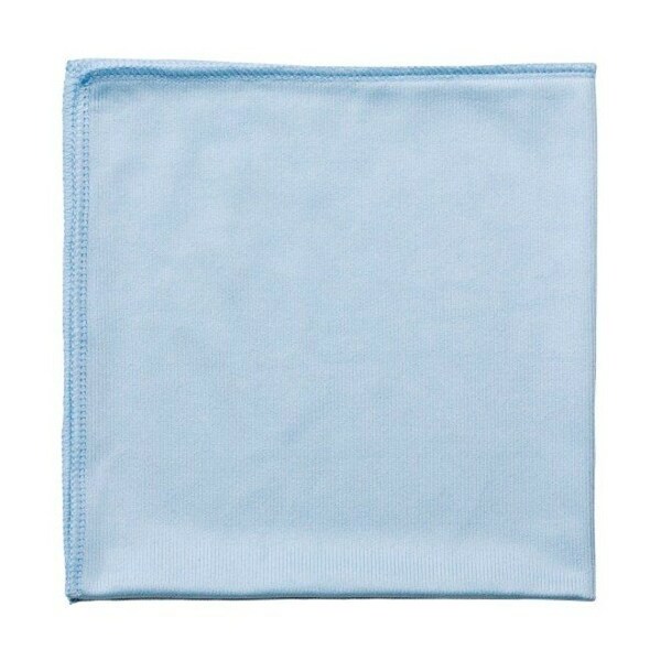 Rubbermaid Commercial Microfiber Glass Cleaning Cloth 16" x 16", Blue - FGQ63006BL00
