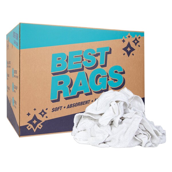 Monarch Bar Mop Clean Up Terry Wipers - White50 lb box - N-W69-50